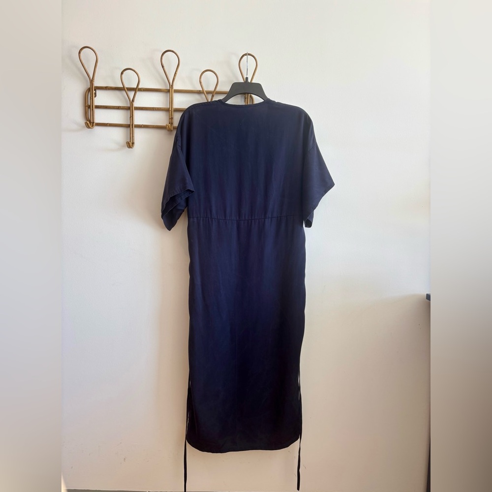 Emerson Fry Delphine Button Front Dress Navy - Picture 5 of 8